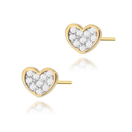 Cercei Aur 14K cu Diamante Naturale 0.17 ct
