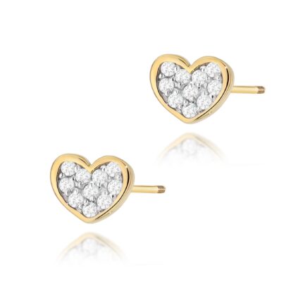Cercei Aur 14K cu Diamante Naturale 0.17 ct