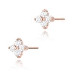Cercei Aur 14K cu Diamante Naturale  0.11 ct - Imagine 5