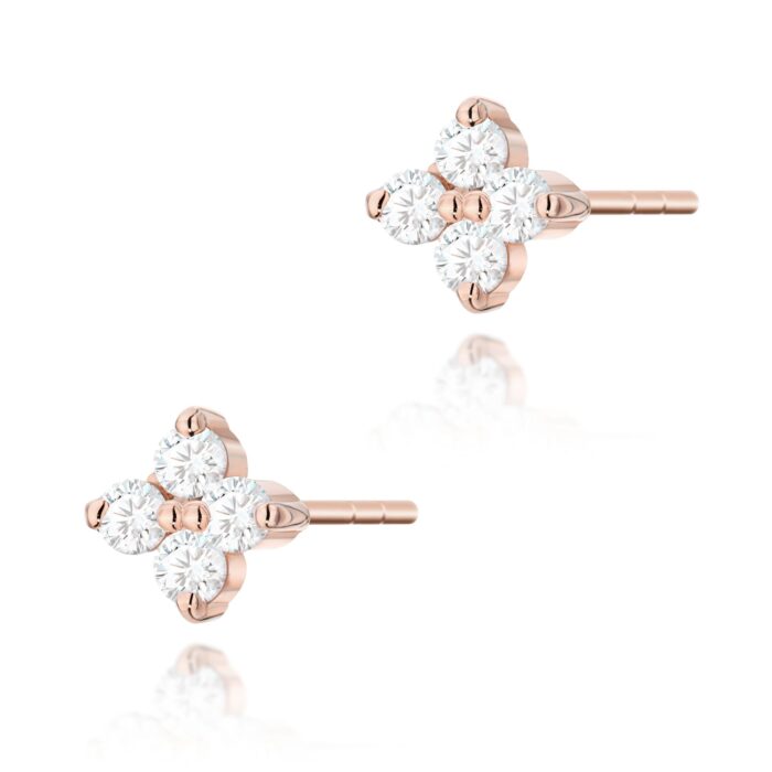 Cercei Aur 14K cu Diamante Naturale  0.11 ct - Imagine 5