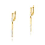 Cercei Aur 14K cu Diamante Naturale 0.09 ct