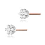 Cercei Aur 14K cu Diamante Naturale 0.20 ct - Imagine 5