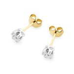 Cercei Aur 14K cu Diamante Naturale 0.20 ct - Imagine 2