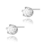 Cercei Aur 14K cu Diamante Naturale 0.16 ct - Imagine 3