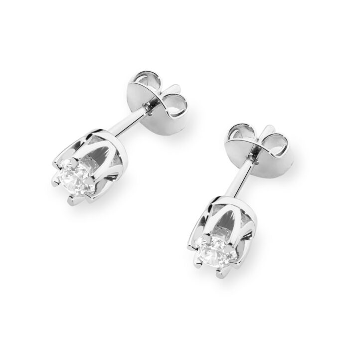 Cercei Aur 14K cu Diamante Naturale 0.16 ct - Imagine 4