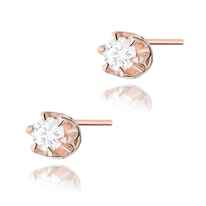 Cercei Aur 14K cu Diamante Naturale 0.16 ct - Imagine 5