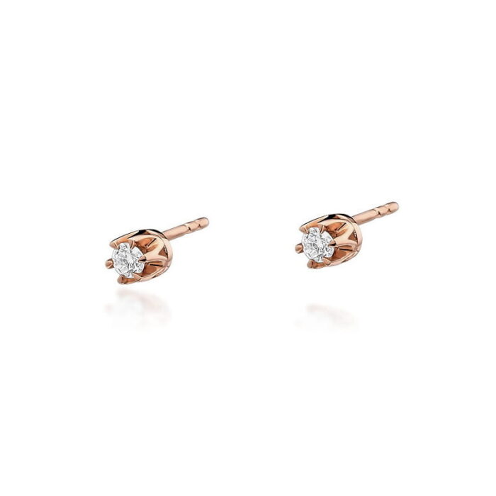 Cercei Aur 14K cu Diamante 0.20 ct - Imagine 5