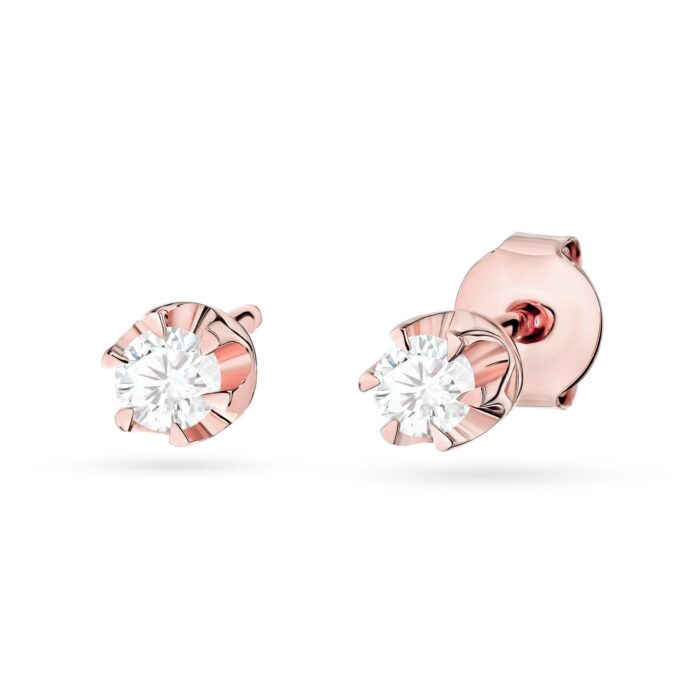 Cercei Aur 14K cu Diamante de Laborator 0.20 ct - Imagine 4