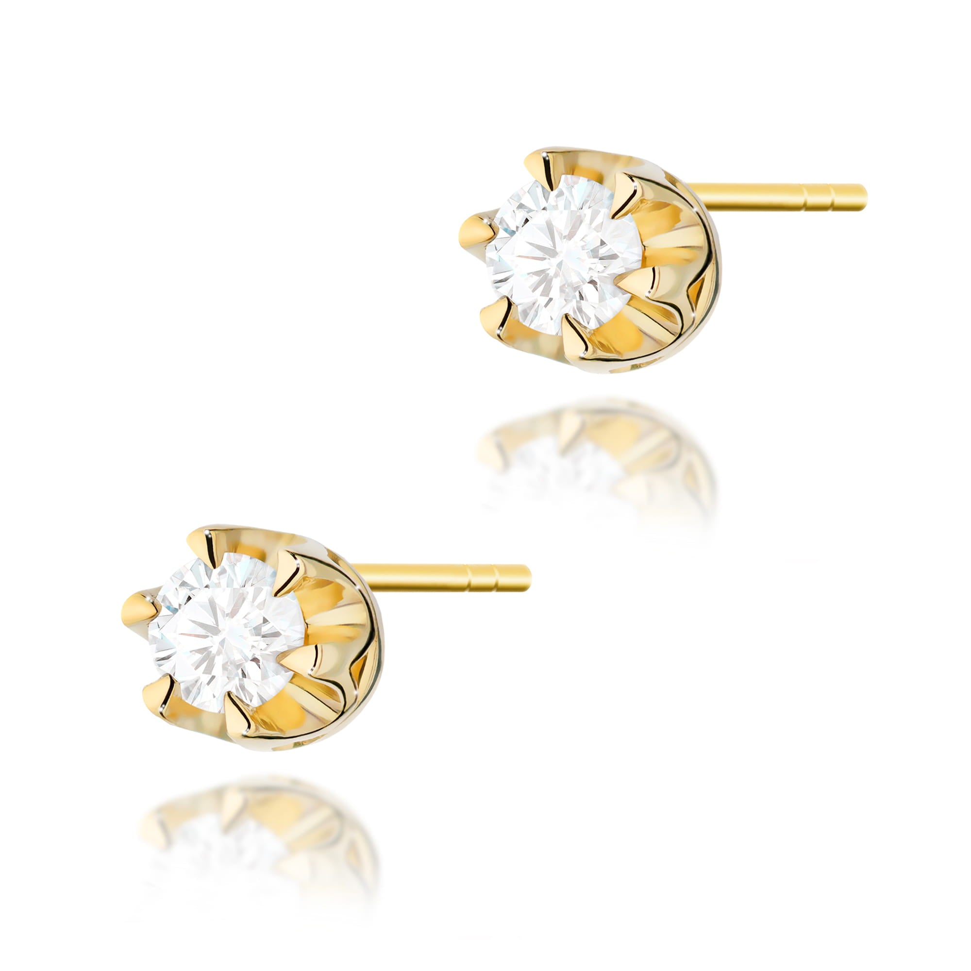 K0032.Z3.DIW_.01_1.jpg Cercei Aur 14K cu Diamante Naturale 0.16 ct - Imagine 1
