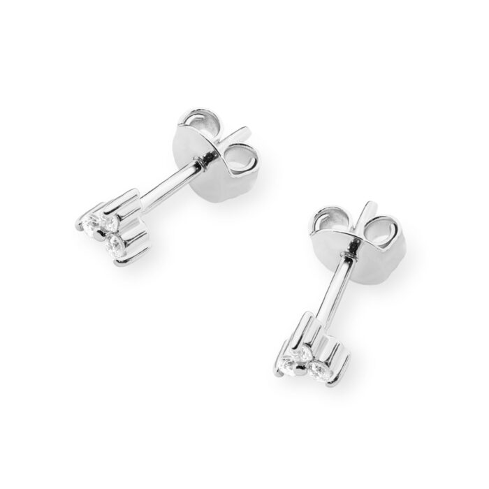 Cercei Aur 14K cu Diamante Naturale 0.09 ct - Imagine 4