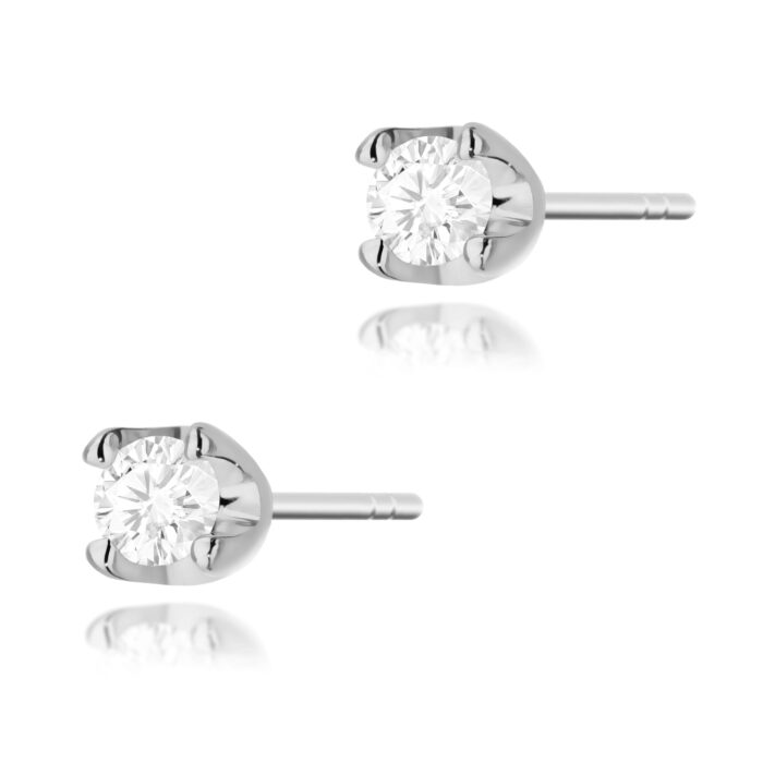 Cercei Aur 14K  cu Diamante Naturale 0.16 ct - Imagine 3