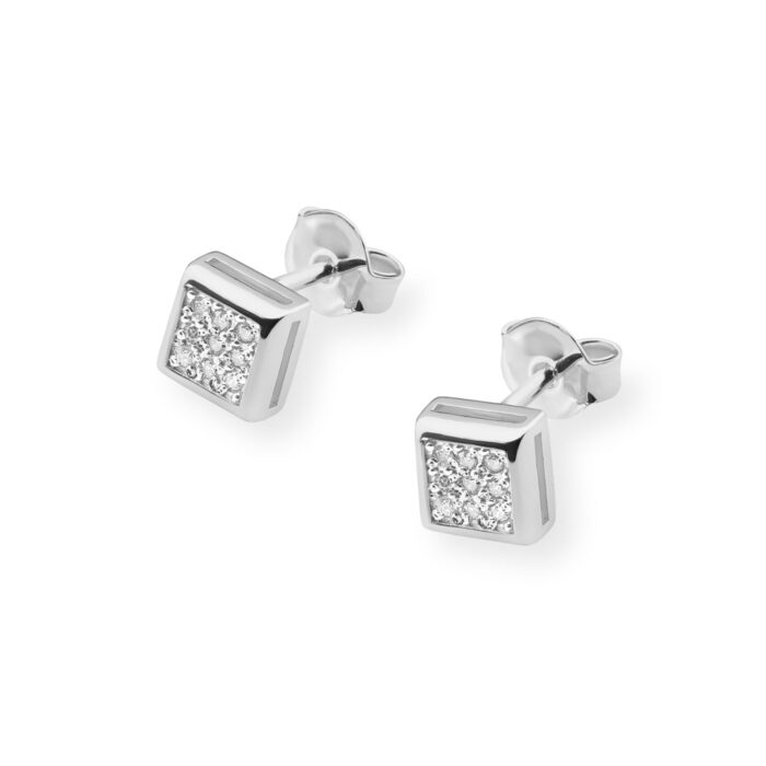 Cercei Aur 14K cu Diamante Naturale 0.09ct - Imagine 4