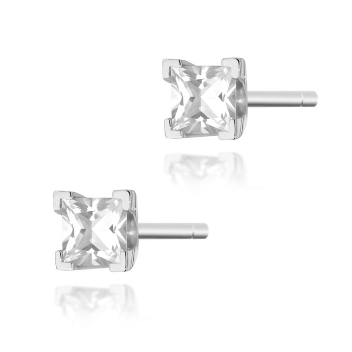 Cercei Aur 14 K cu Diamante Naturale 0.30 ct - Imagine 3