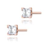 Cercei Aur 14 K cu Diamante Naturale 0.30 ct - Imagine 5