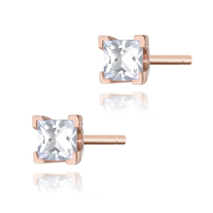 Cercei Aur 14 K cu Diamante Naturale 0.30 ct - Imagine 5