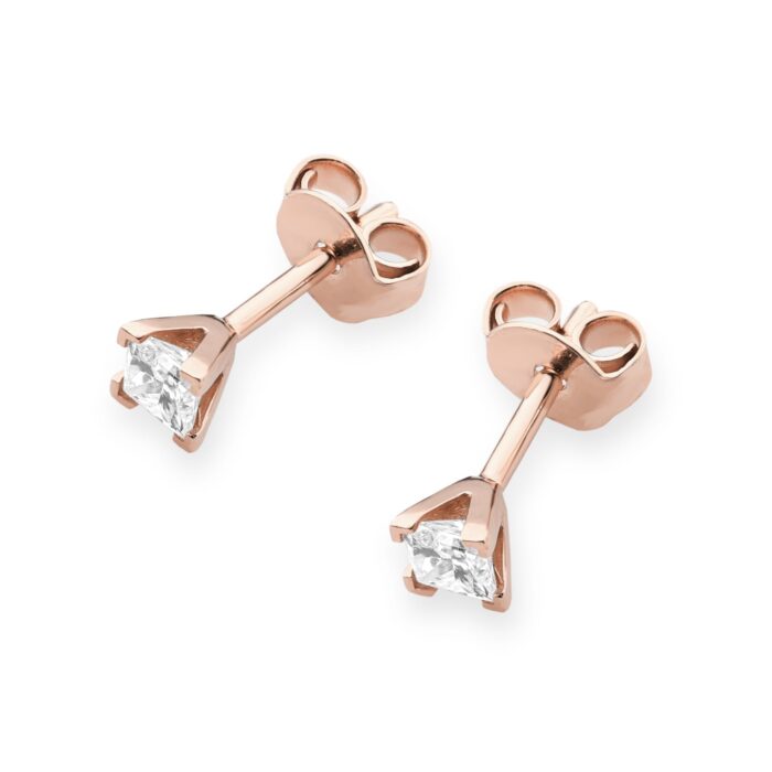 Cercei Aur 14 K cu Diamante Naturale 0.30 ct - Imagine 6