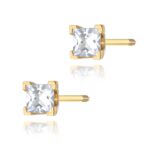 Cercei Aur 14 K cu Diamante Naturale 0.30 ct