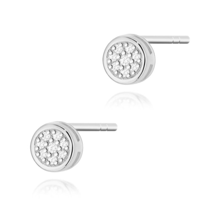 Cercei Aur 14K cu Diamante Naturale 0.08 ct - Imagine 3