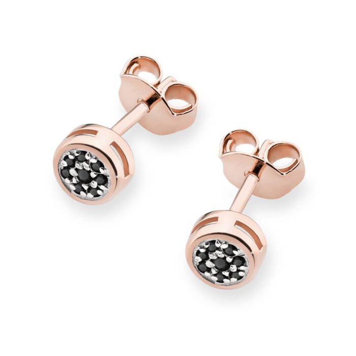 Cercei Aur 14K K0041 Diamante Negre - Imagine 4