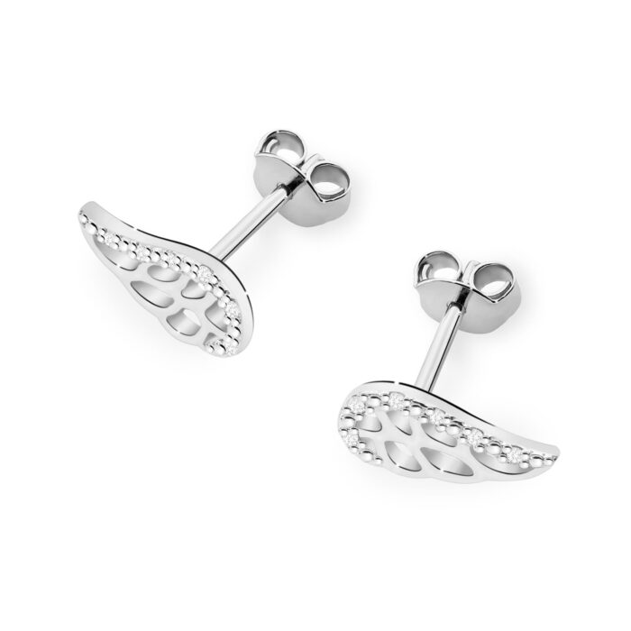 Cercei Aur 14K cu Diamante Naturale 0.06 ct - Imagine 4