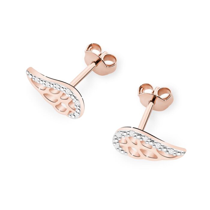 Cercei Aur 14K cu Diamante Naturale 0.06 ct - Imagine 6
