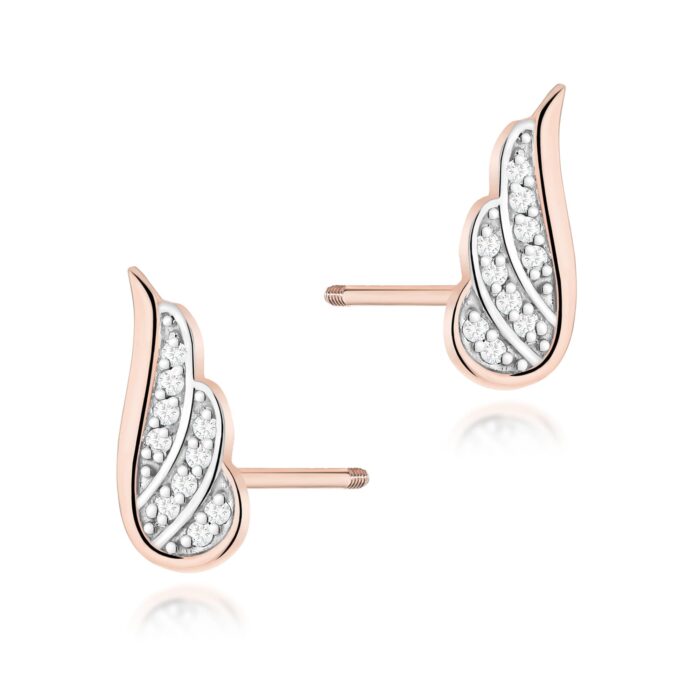 Cercei Aur 14K cu Diamante Naturale 0.10 ct - Imagine 5