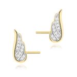 Cercei Aur 14K cu Diamante Naturale 0.10 ct