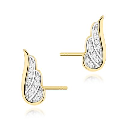 Cercei Aur 14K cu Diamante Naturale 0.10 ct