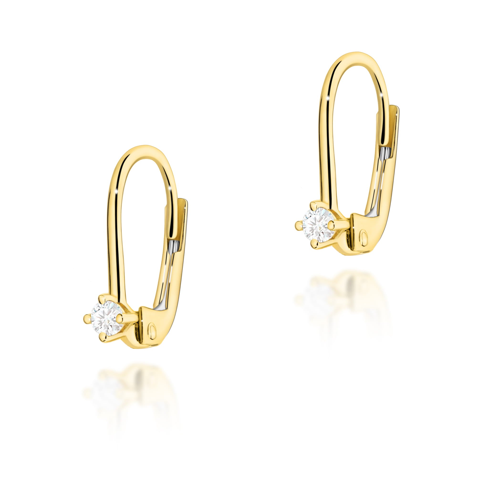 K0057.Z3.DIW_.03_1.jpg Cercei Aur 14K cu Diamante 0.14 ct - Imagine 1