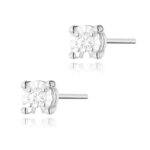 Cercei Aur 14K cu Diamante Naturale 0.06 ct - Imagine 3