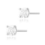 Cercei Aur 14K cu Diamante Naturale 0.16 ct - Imagine 3