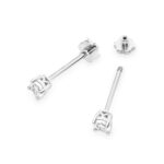 Cercei Aur 14K cu Diamante Naturale 0.06 ct - Imagine 4