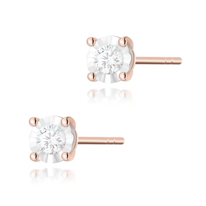 Cercei Aur 14K cu Diamante Naturale 0.16 ct - Imagine 5
