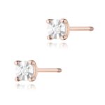 Cercei Aur 14K cu Diamante Naturale 0.02 ct - Imagine 5