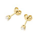 Cercei Aur 14K cu Diamante Naturale 0.06 ct - Imagine 6