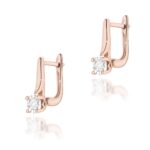 Cercei Aur 14K cu Diamante 0.16 ct - Imagine 5