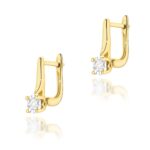Cercei Aur 14K cu Diamante 0.16 ct - Imagine 2
