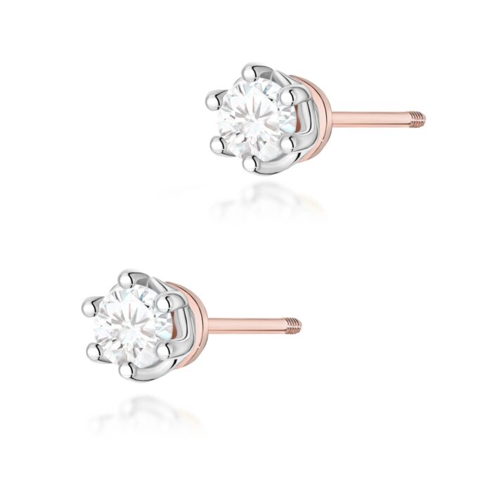 Cercei Aur 14K cu Diamante Naturale 0.80 ct - Imagine 7
