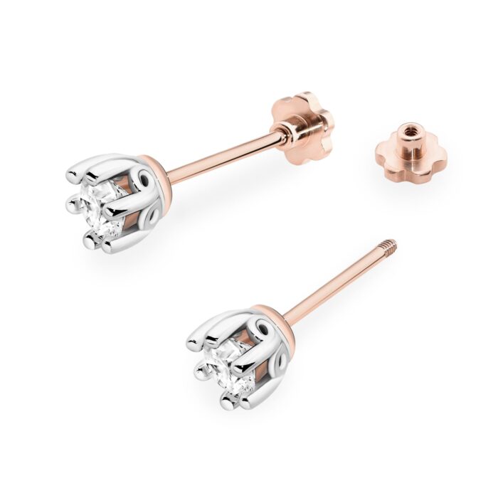 Cercei Aur 14K cu Diamante Naturale 0.80 ct - Imagine 8