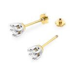 Cercei Aur 14K cu Diamante Naturale 0.80 ct - Imagine 2