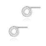 Cercei Aur 14K cu Diamante Naturale 0.13 ct - Imagine 3