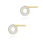 Cercei Aur 14K cu Diamante Naturale 0.13 ct
