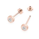 Cercei Aur 14K cu Diamante Naturale 0.029 ct - Imagine 8