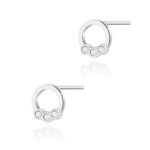 Cercei Aur 14K cu Diamante Naturale 0.052 ct - Imagine 4