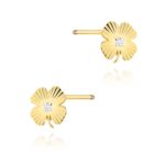 Cercei Aur 14K cu Diamante Naturale 0.01 ct