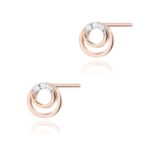 Cercei Aur 14k cu Diamante Naturale 0.03 ct - Imagine 3
