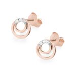 Cercei Aur 14k cu Diamante Naturale 0.03 ct - Imagine 4