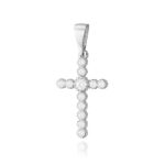 Pandantiv Cruce Aur 14 K cu Diamante 0.32 ct - Imagine 4