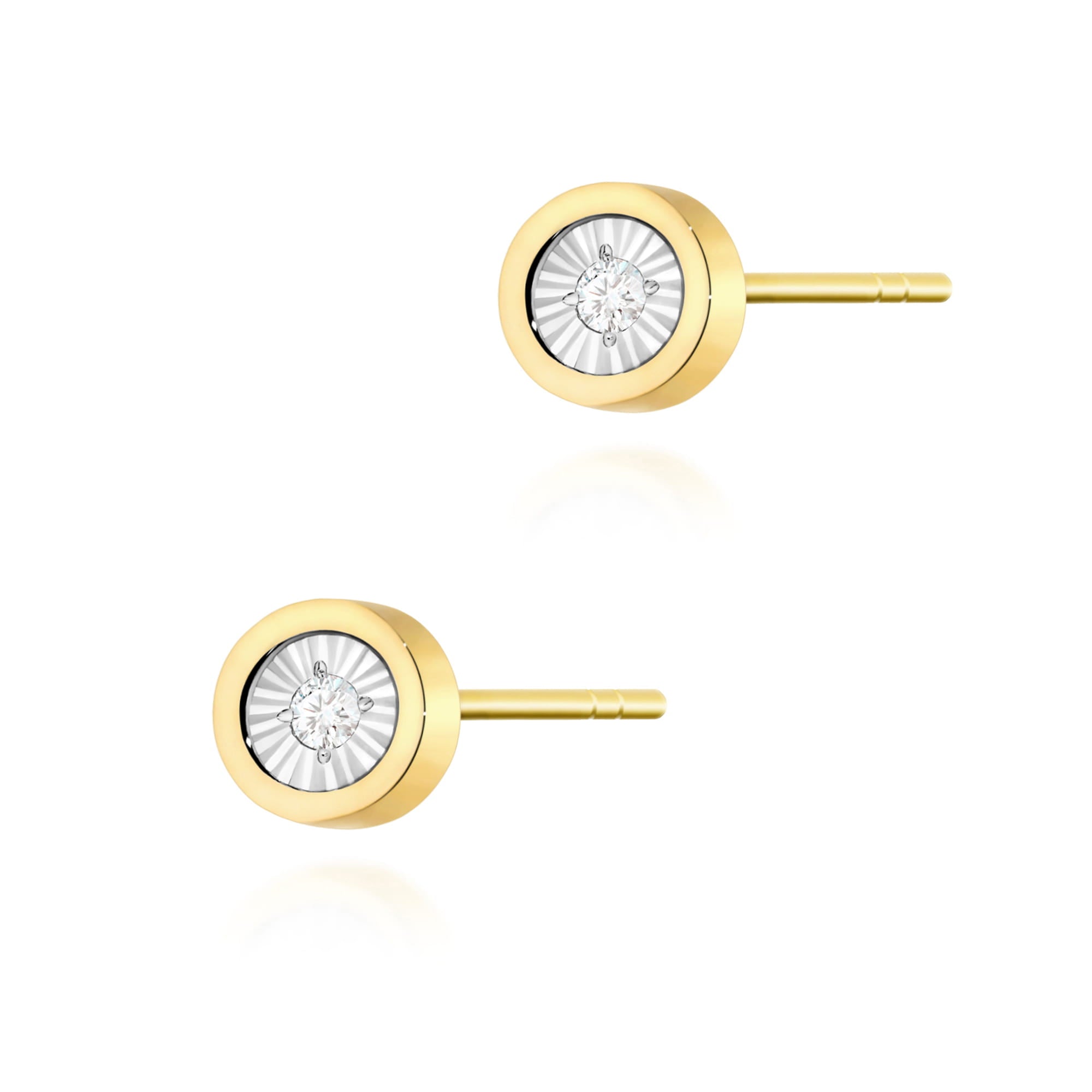 K0081.Z3.DIW_.01_1_348dd608-7e1f-4e40-96e5-997cd2457265.jpg Cercei Aur 14K cu Diamante 0.16 ct - Imagine 1