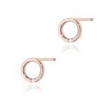 Cercei Aur 14K cu Diamante Naturale 0.01 ct - Imagine 7